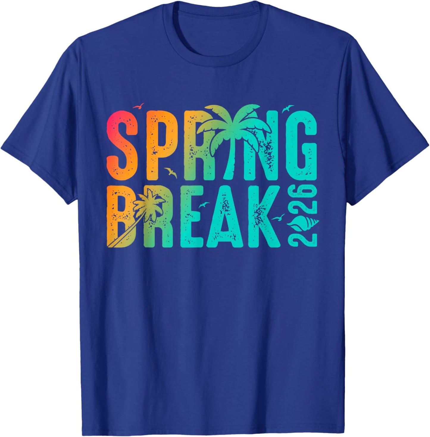 Vintage Spring Break 2026 Vacation Beach Family Friend Trip T-Shirt - T-Shirt | Royal