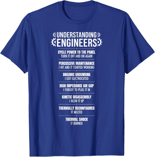 Engineer Humor Engineering T-Shirt - T-Shirt | Royal