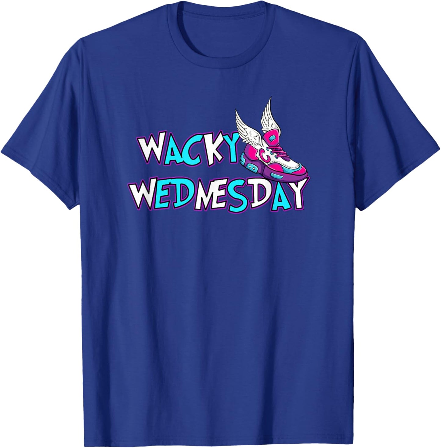 Wacky Wednesday Kids and Teachers | Mismatch Day Spirit Week T-Shirt - T-Shirt | Royal