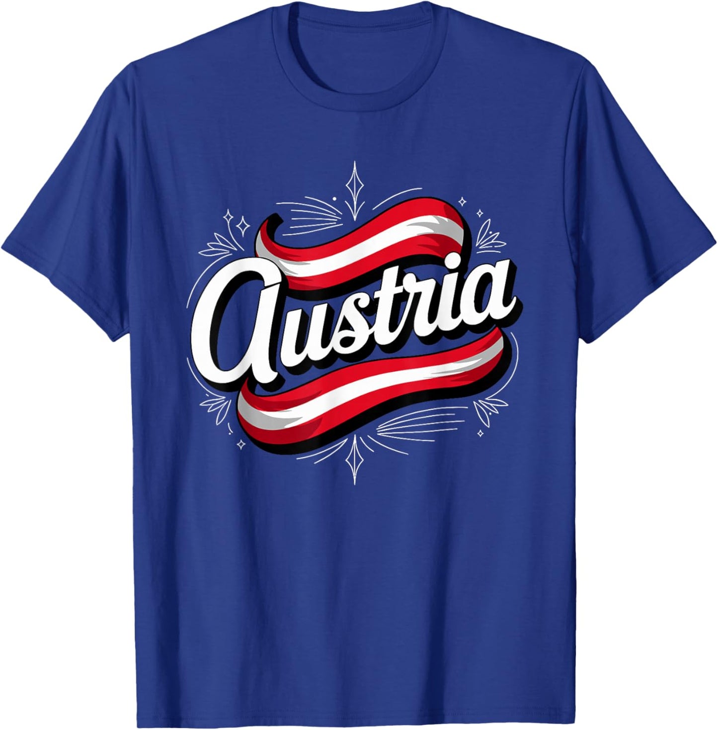 Austria Flag Austria Pride Alpine Heritage Spirit T-Shirt - T-Shirt | Royal