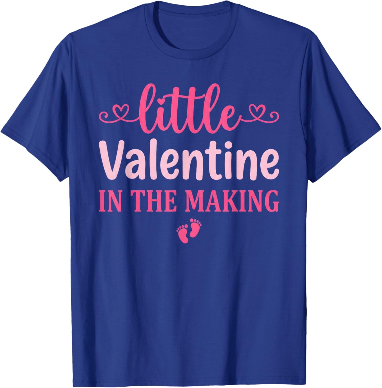 Little Valentine in The Making Valentine's Day Pregnancy T-Shirt - T-Shirt | Royal