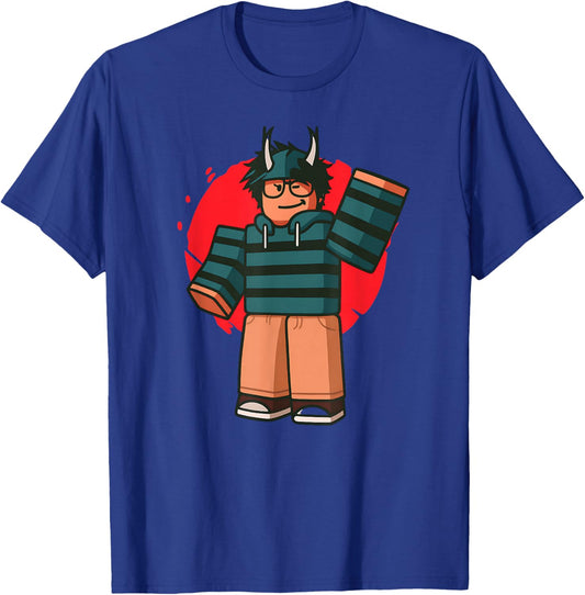 Blox noob Funny Meme Gaming for Gamers T-Shirt - T-Shirt | Royal
