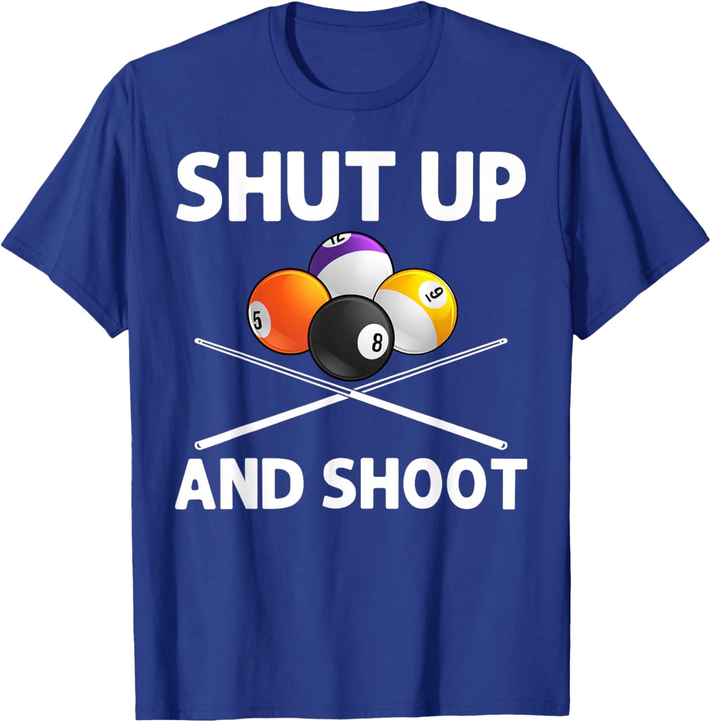 Funny Billiards Art Women Billiard Lover Pool Player T-Shirt - T-Shirt | Royal