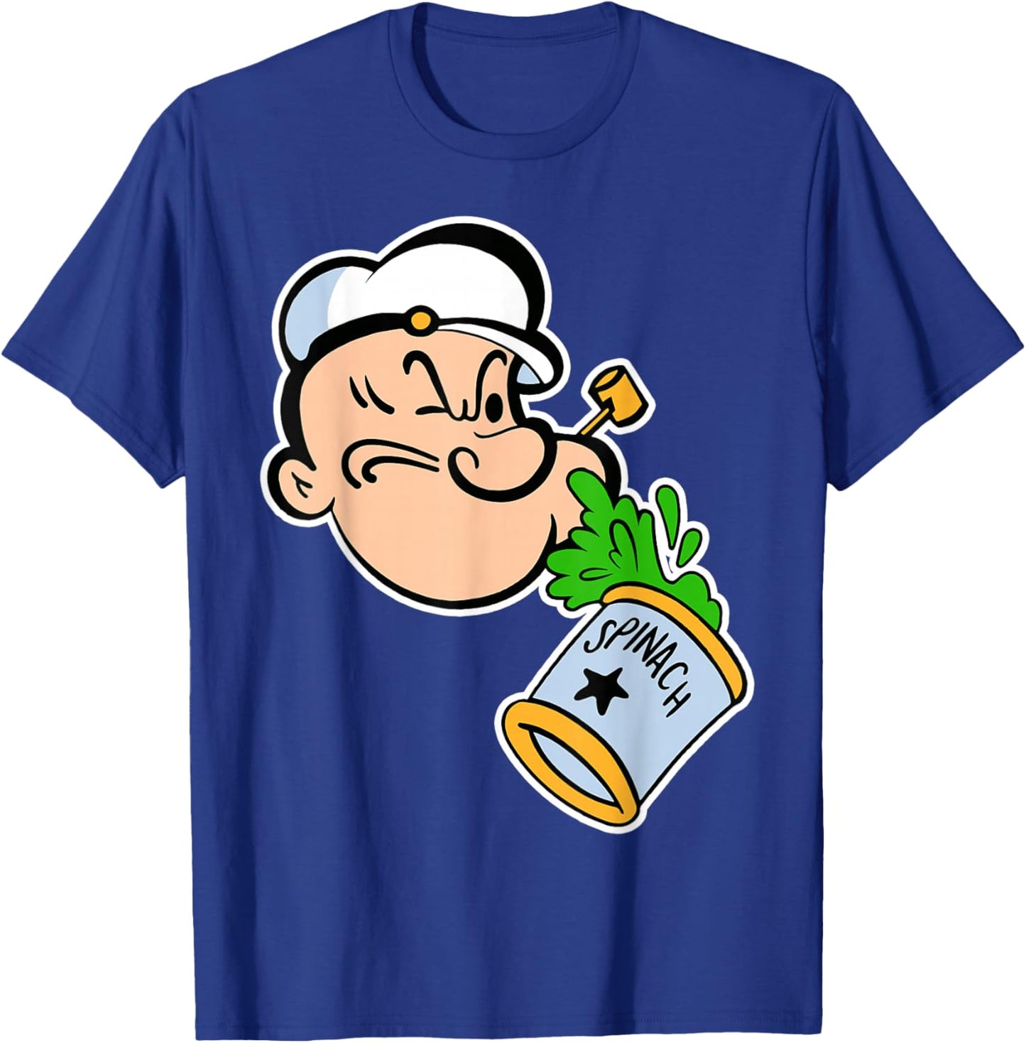 Vintage Pop Eye Spinach Can T-Shirt - T-Shirt | Royal