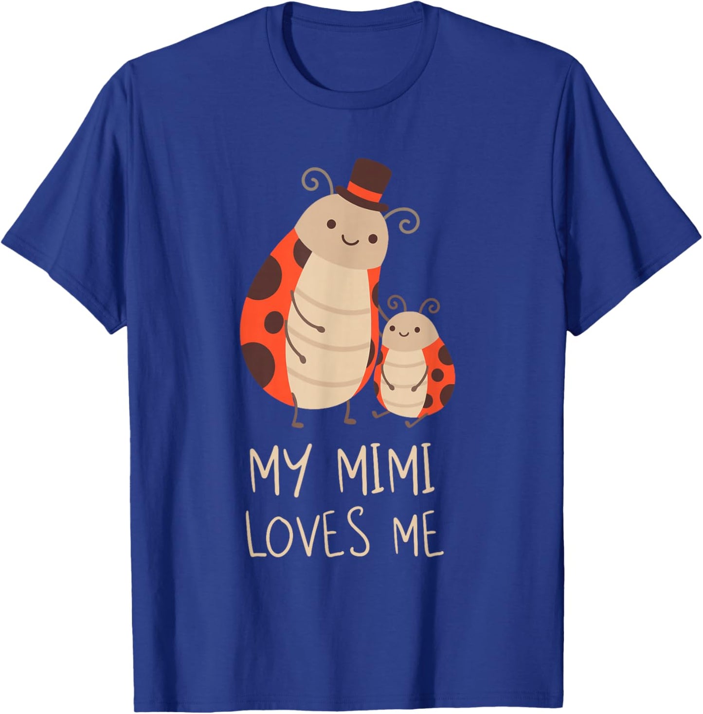 Cute Baby & Grandma My Mimi Loves Me Ladybug T-Shirt - T-Shirt | Royal