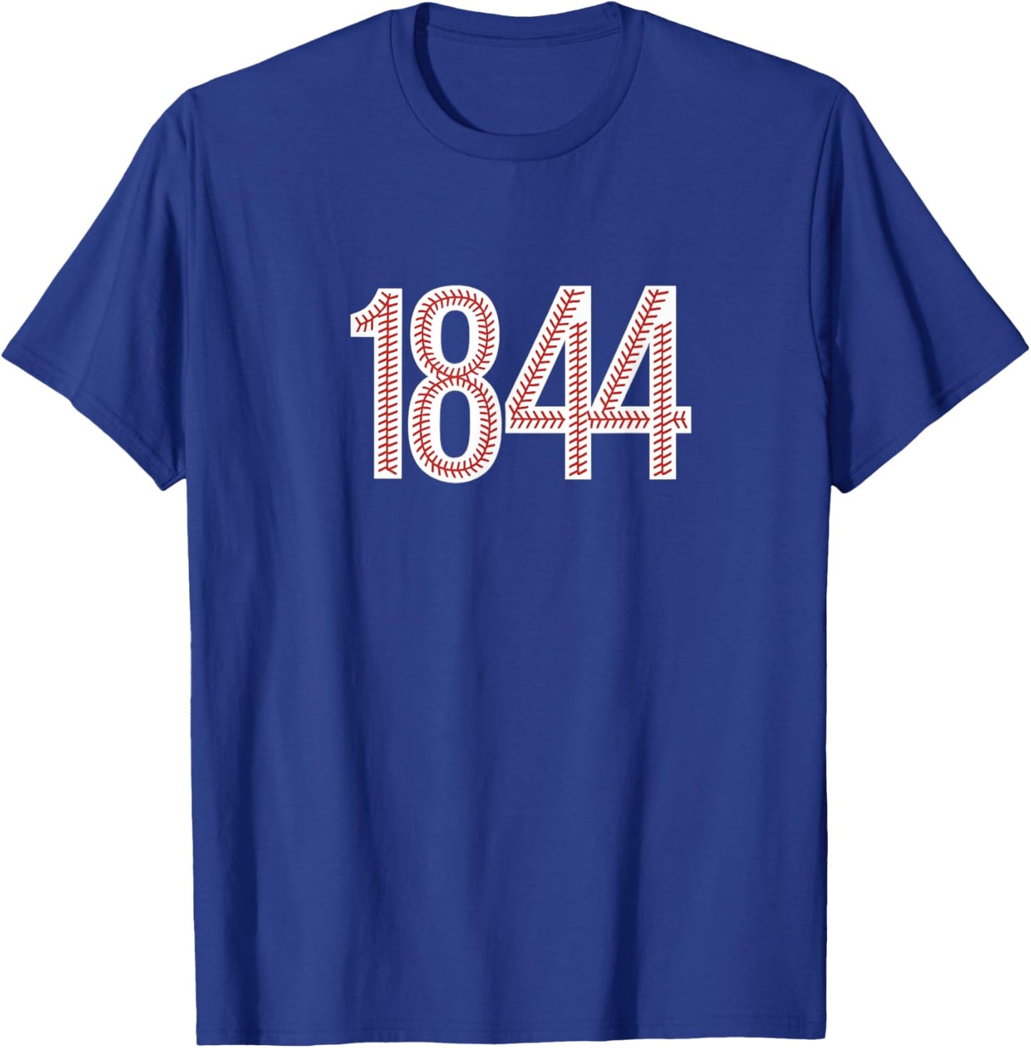 1844 - Baseball Style T-Shirt - T-Shirt | Royal