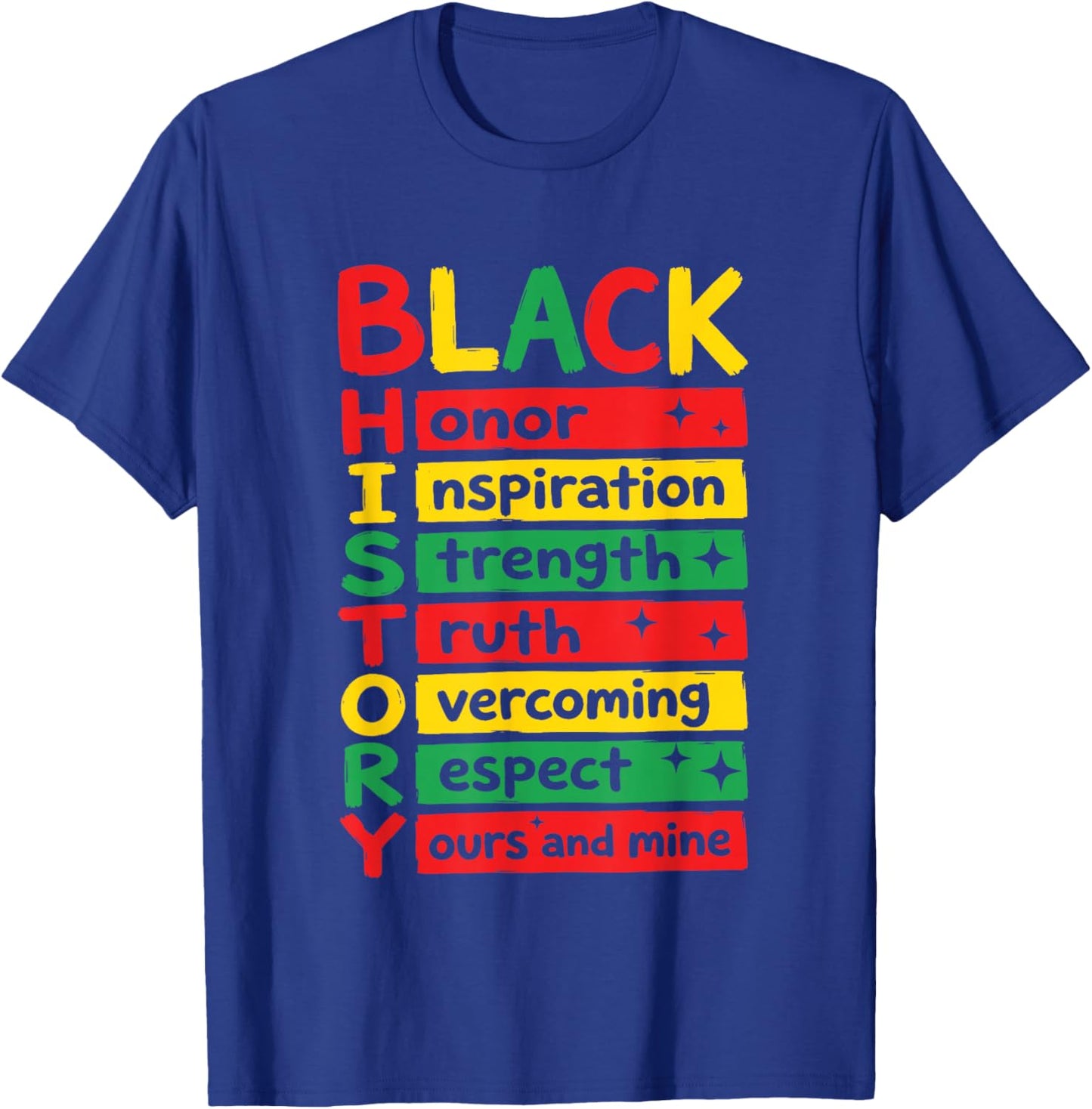 Black History Month Melanin African American Men Women Kids T-Shirt - T-Shirt | Royal