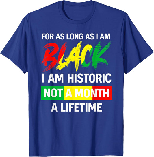 Black History Month Men Women Kids Patriotic African T-Shirt - T-Shirt | Royal
