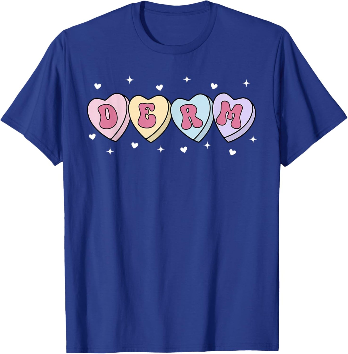 Heart Candy Dermatology Valentines Aesthetic Nurse Injector T-Shirt - T-Shirt | Royal