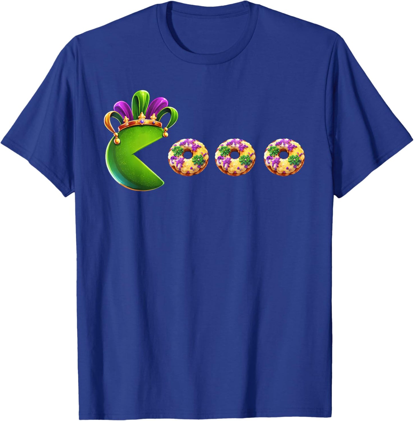 Gamer Mardi Gras Carnival Jester Beads Gaming Boys Teen T-Shirt - T-Shirt | Royal