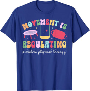 Pediatric Physical Therapy Groovy Pediatric PT T-Shirt - T-Shirt | Royal