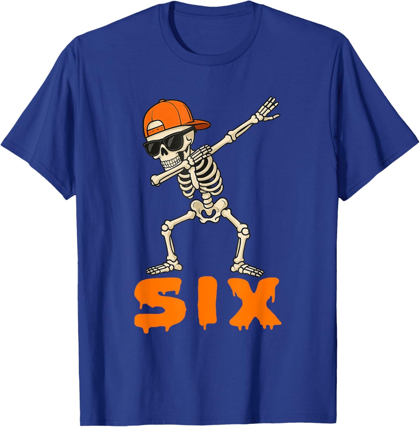 Funny Dabbing Skeleton 67 Meme Matching Halloween Costume T-Shirt - T-Shirt | Royal