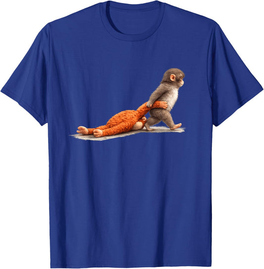 Cute Monkey Punch T-Shirt - T-Shirt | Royal
