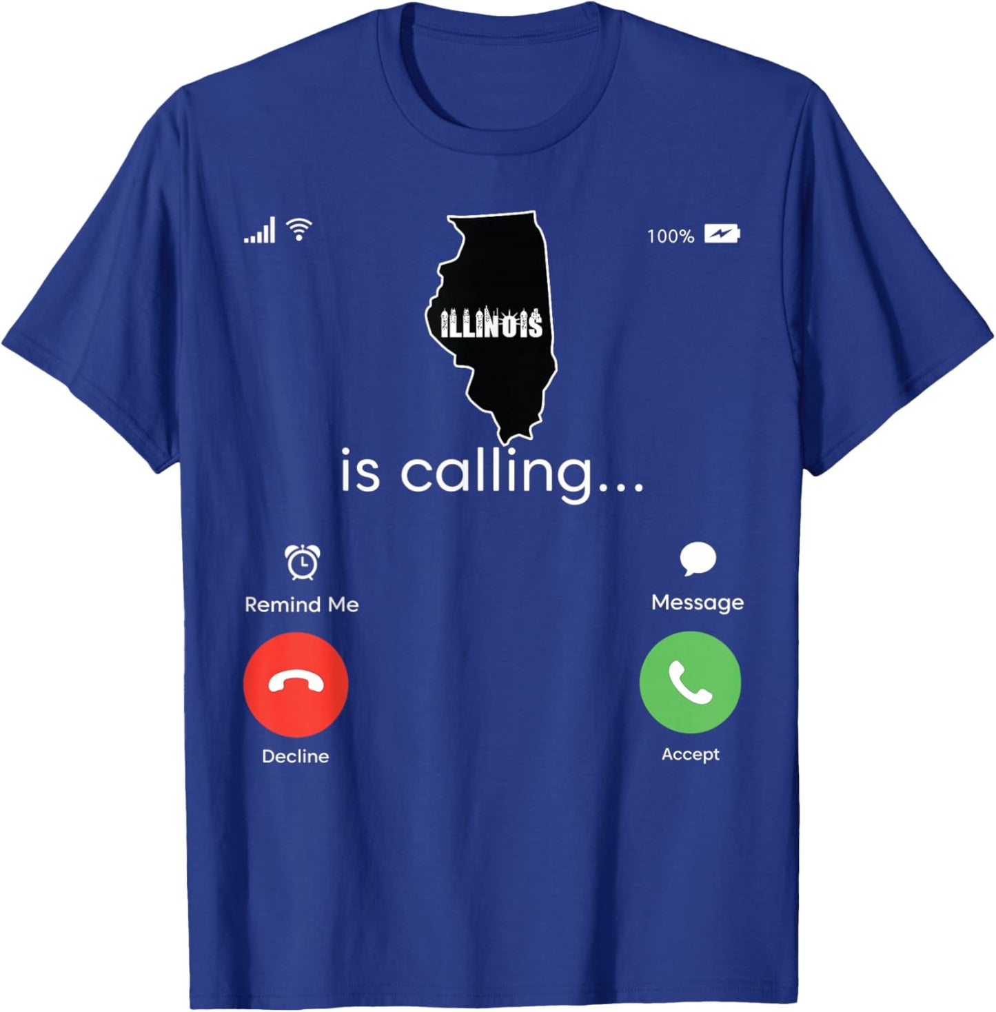 Illini Retro Youth Jersey Clothing for Kids Girls Illinois T-Shirt - T-Shirt | Royal