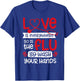 Love is Everywhere But So is The Flu Wash Your Hands Nurse T-Shirt - T-Shirt | Royal