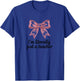 I'm Literally Just A Teacher Bow Design T-Shirt - T-Shirt | Royal
