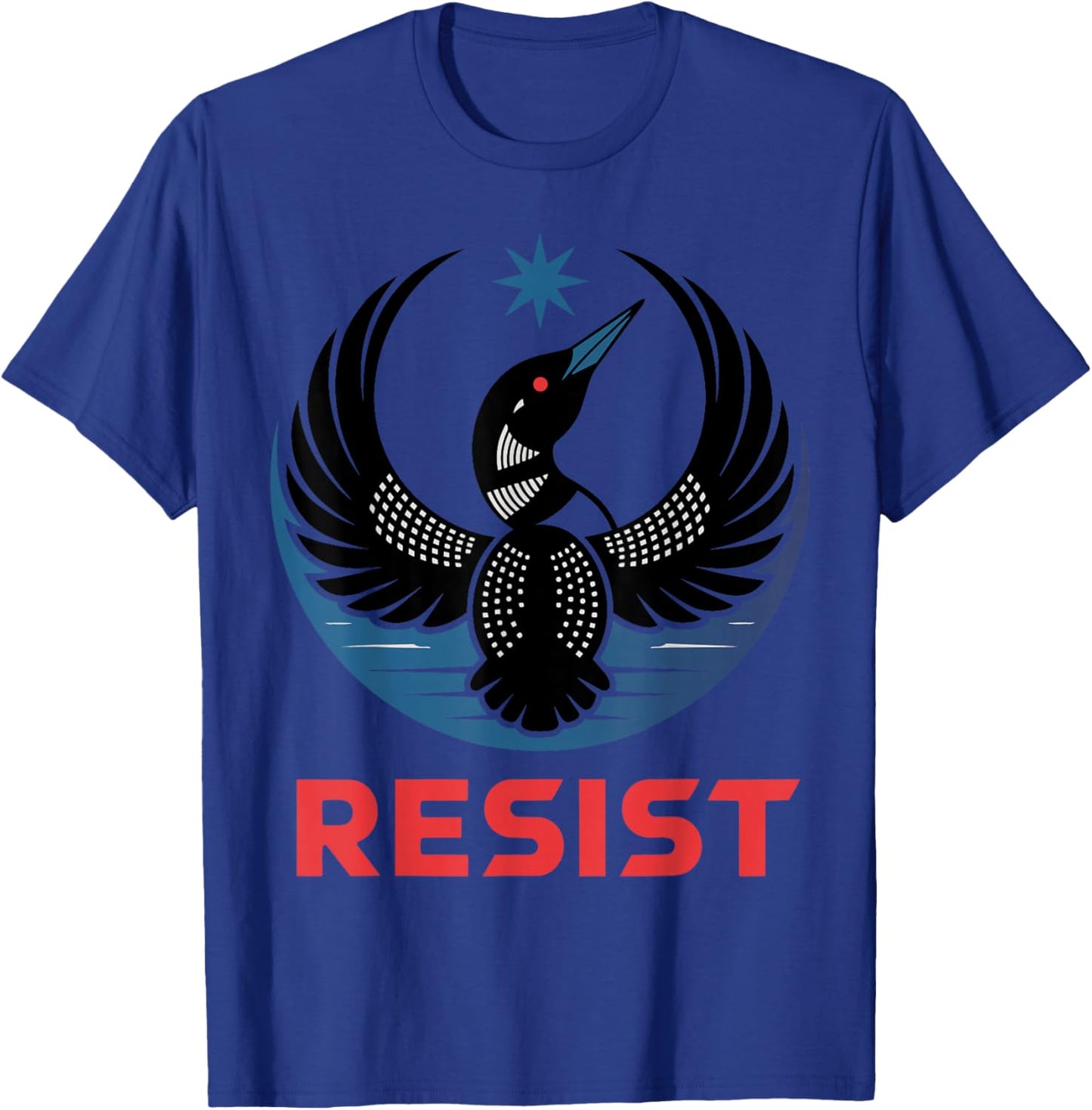 Resist Minnesota Rebel New State Flag Women Men T-Shirt - T-Shirt | Royal