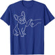French Bulldog Fist Bump Frenchie Hand T-Shirt - T-Shirt | Royal