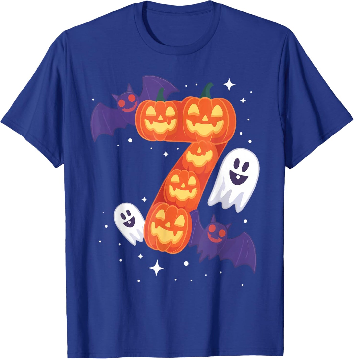 Halloween Couple Six Seven Meme 6 7 Pumpkin Ghost Costume T-Shirt - T-Shirt | Royal