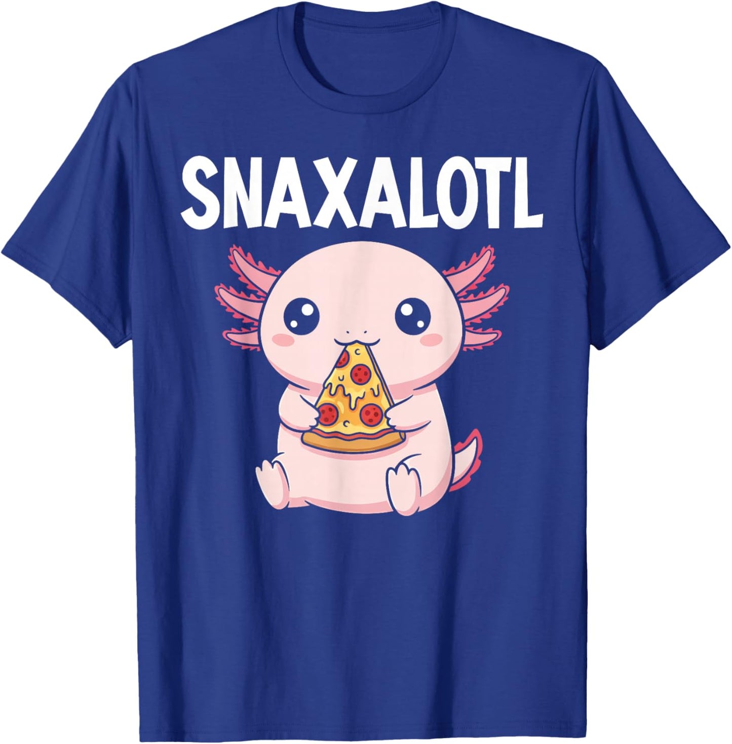 Snaxalotl Pizza Axolotl Funny T-Shirt - T-Shirt | Royal