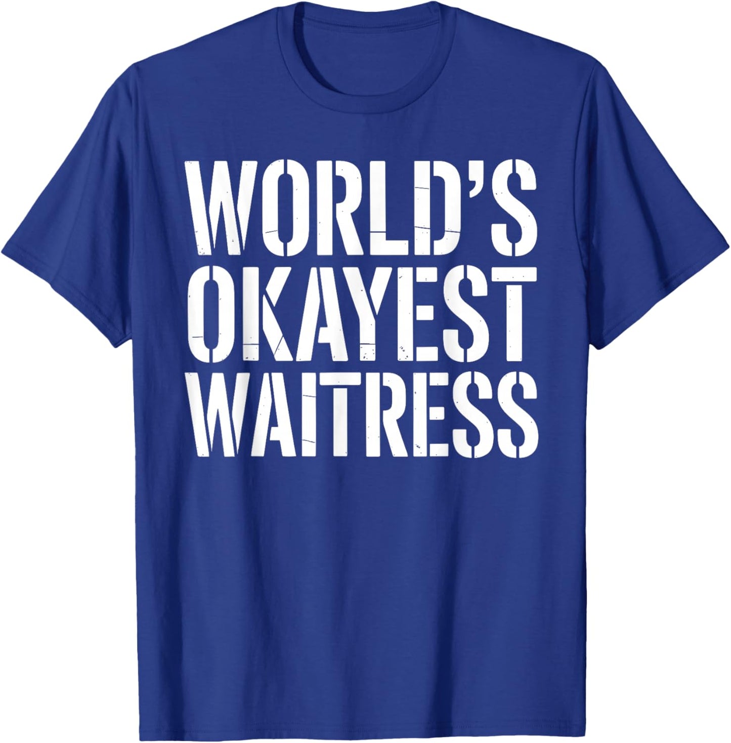 Funny Waitress Design Girls Food Server Waitress T-Shirt - T-Shirt | Royal