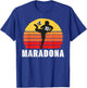 Diego Maradona Taquito Football Move #10 Soccer 80s Sunset T-Shirt - T-Shirt | Royal