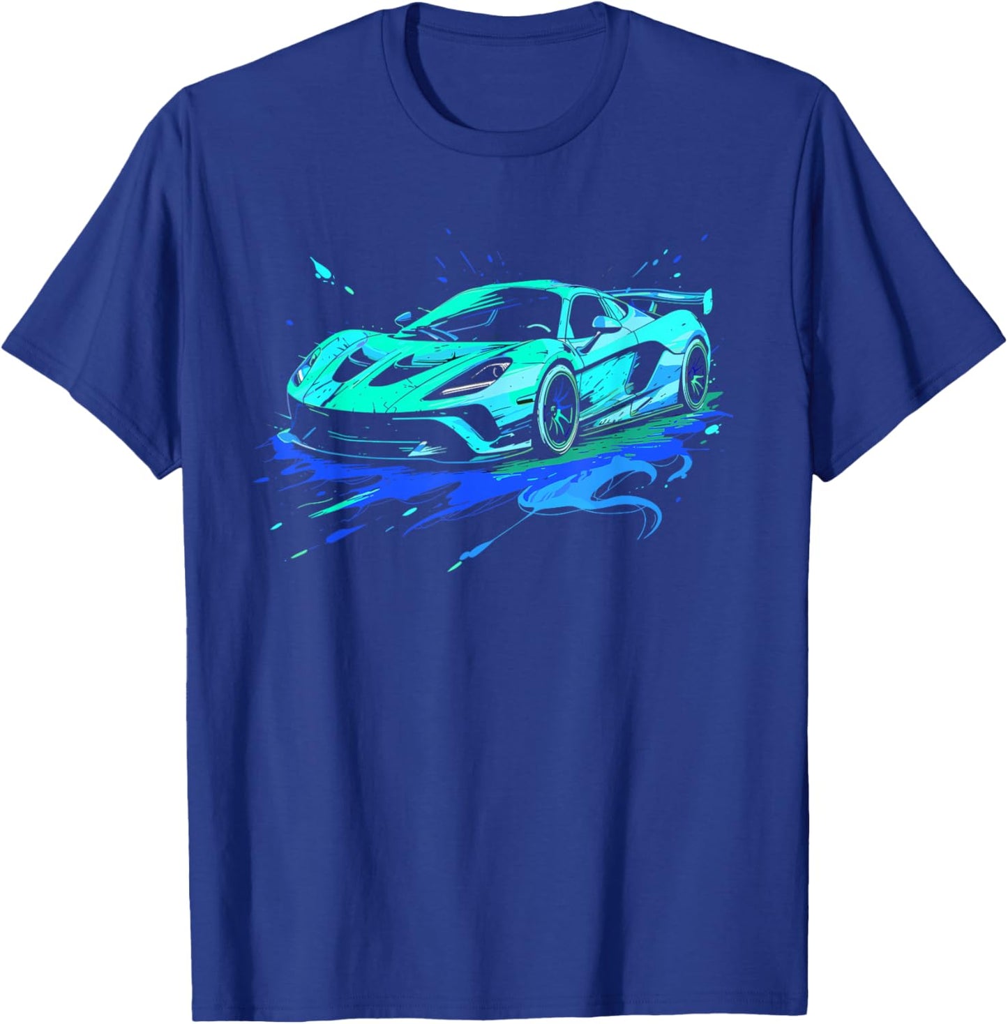 Sports Car Supercar T-Shirt - T-Shirt | Royal