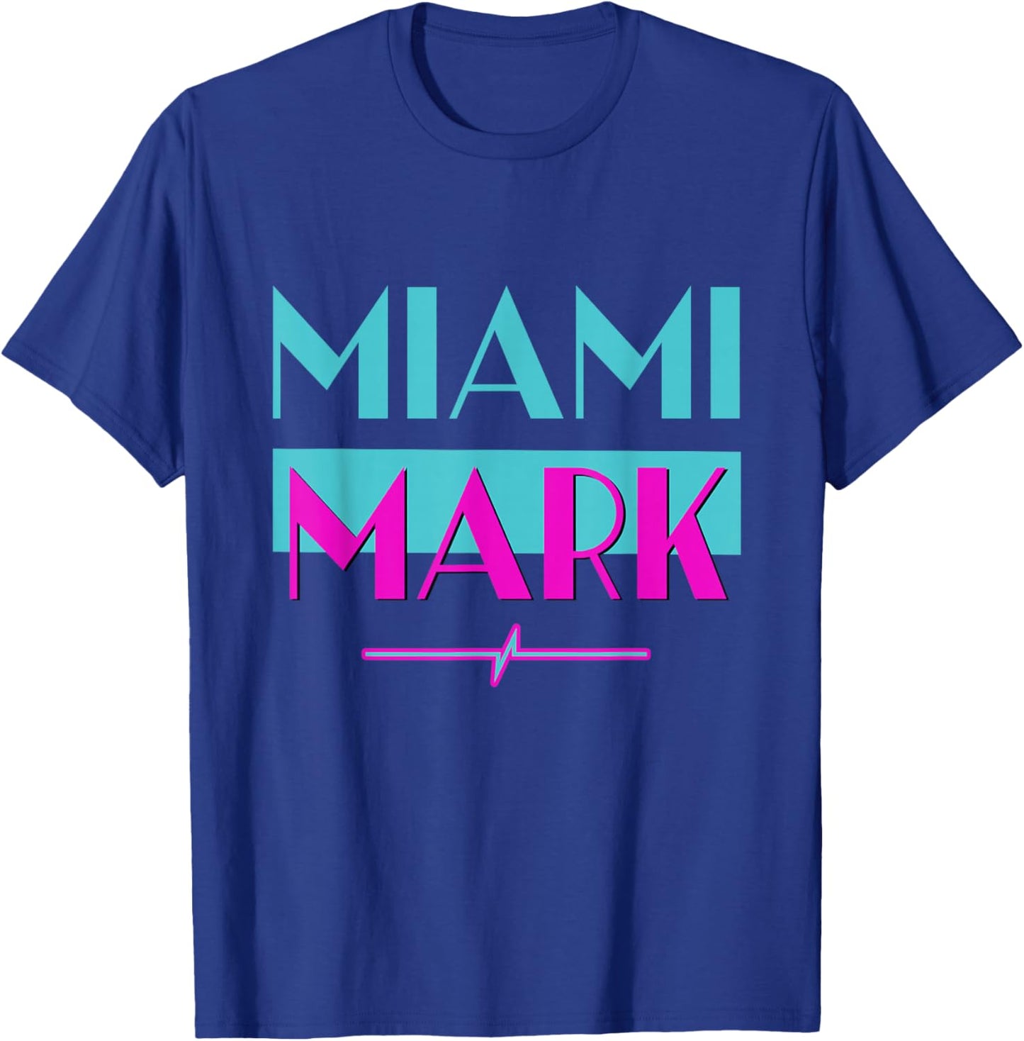 Miami Mark DJ Entertainment 80s Nostalgia Fun Novelty T-Shirt - T-Shirt | Royal