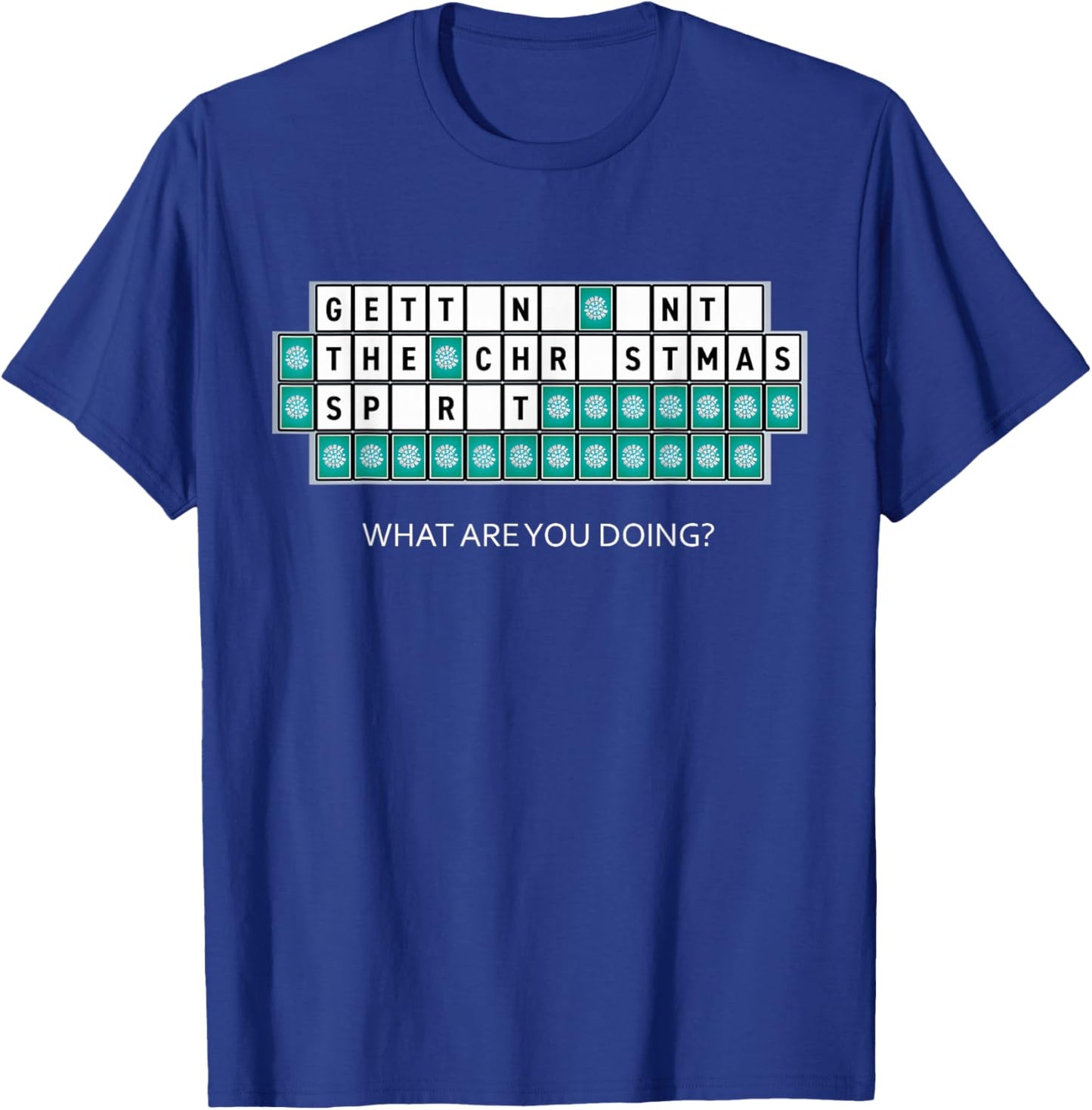Wheel of Fortune Christmas Spirit T-Shirt - T-Shirt | Royal