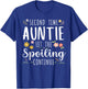 Second Time Aunt Let The Spoiling Continue 2nd Baby Gifts T-Shirt - T-Shirt | Royal