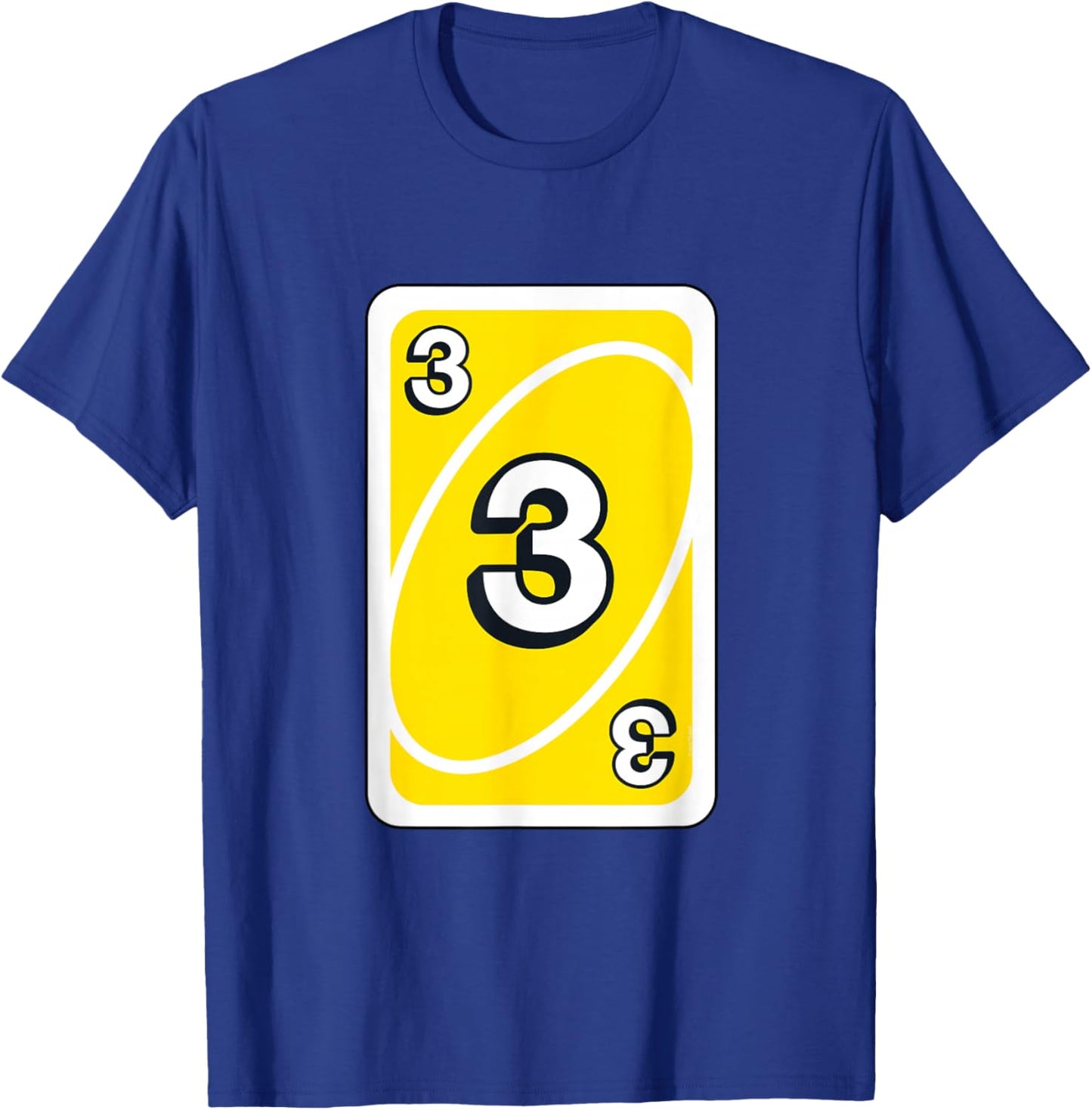 UNO Halloween Yellow 3" Card T-Shirt - T-Shirt | Royal