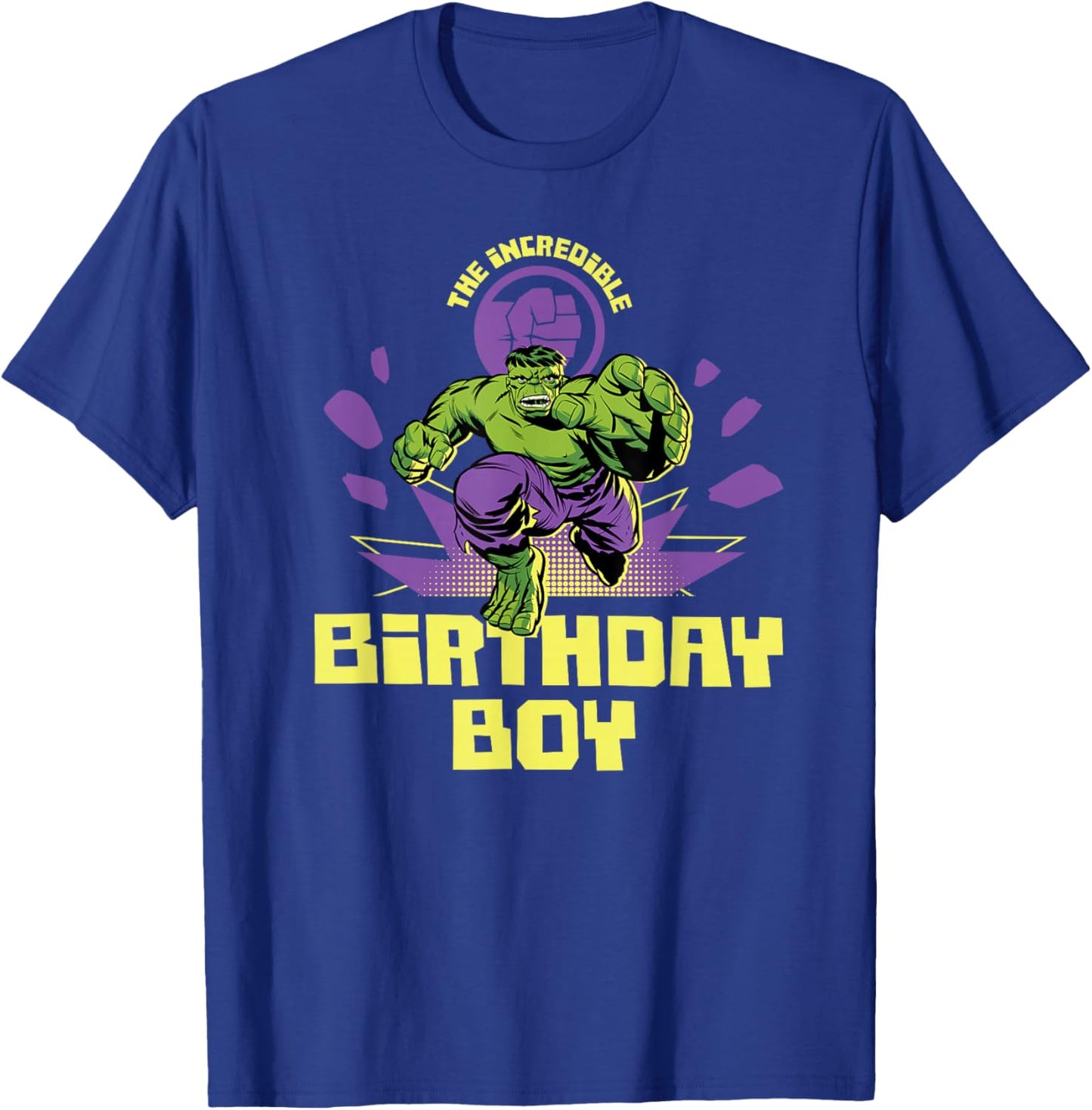 Marvel Super Heroes Hulk The Incredible Birthday Boy Party T-Shirt - T-Shirt | Royal