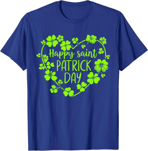 Happy St Patricks Day Lucky Shamrock Irish Party Men Women T-Shirt - T-Shirt | Royal