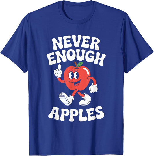 Funny Apple or Apples Retro T-Shirt - T-Shirt | Royal