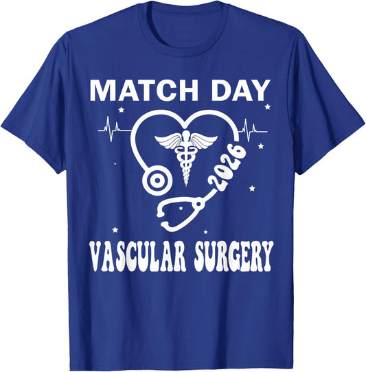 Match Day 2026 Vascular Surgery Residency Future Doctor T-Shirt - T-Shirt | Royal