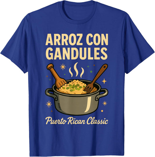 Arroz Con Gandules Puerto Rican Classic Food Pride Christmas T-Shirt - T-Shirt | Royal