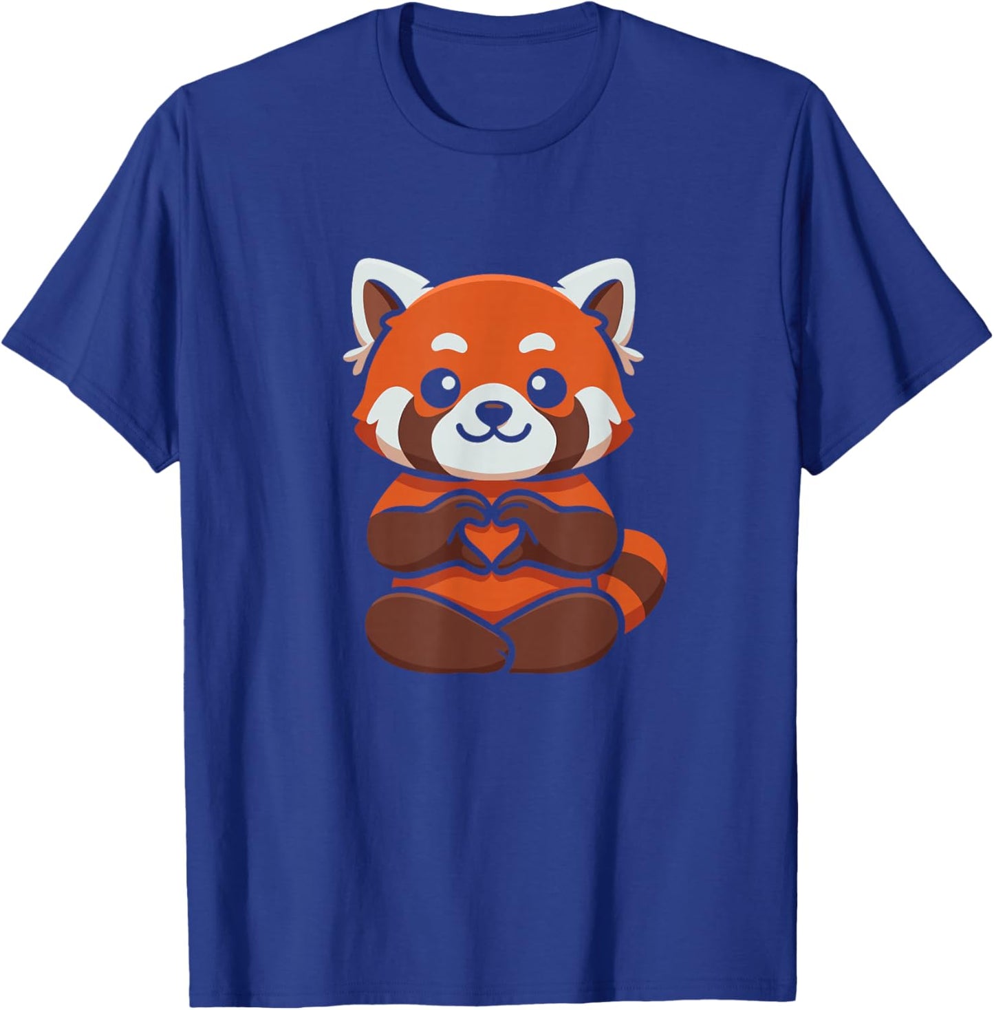 Red Panda Heart Kawaii Cute Women Girls Red Panda T-Shirt - T-Shirt | Royal
