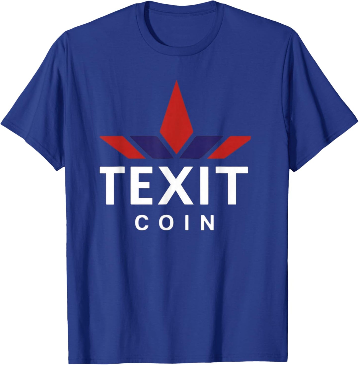 Texit Logo American Made Cryptocurrency Blockchain T-Shirt - T-Shirt | Royal