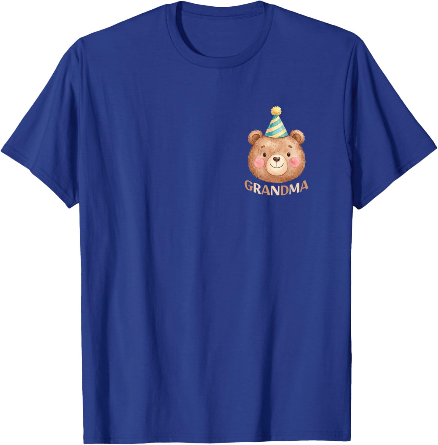 Grandma Bear 1st Birthday Boy Girl Family Matching Party T-Shirt - T-Shirt | Royal