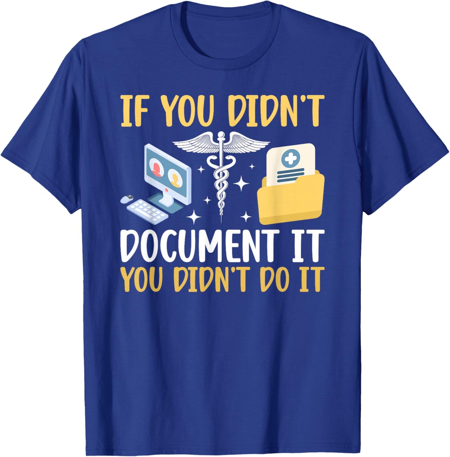 Funny Medical Records Director Medical Records Clerk T-Shirt - T-Shirt | Royal