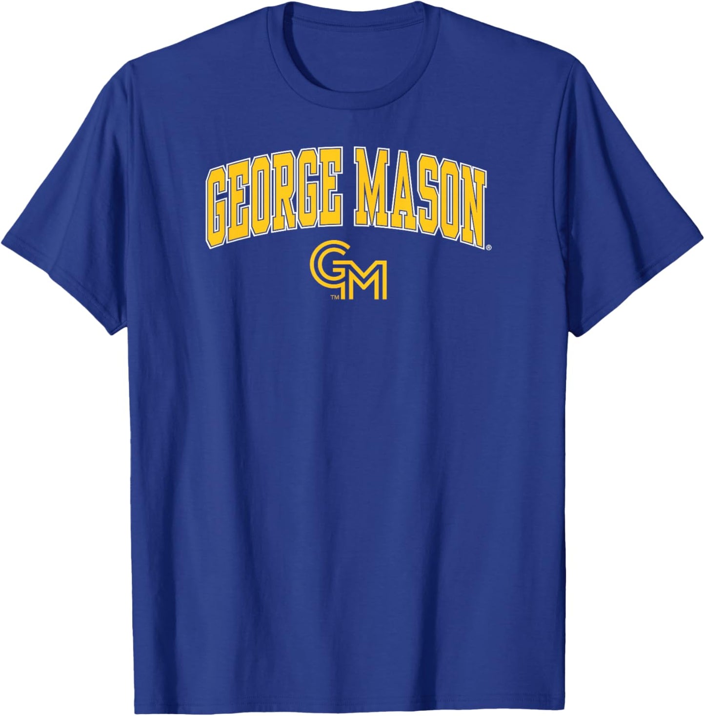 George Mason Patriots Arch Over Green Officially Licensed T-Shirt - T-Shirt | Royal