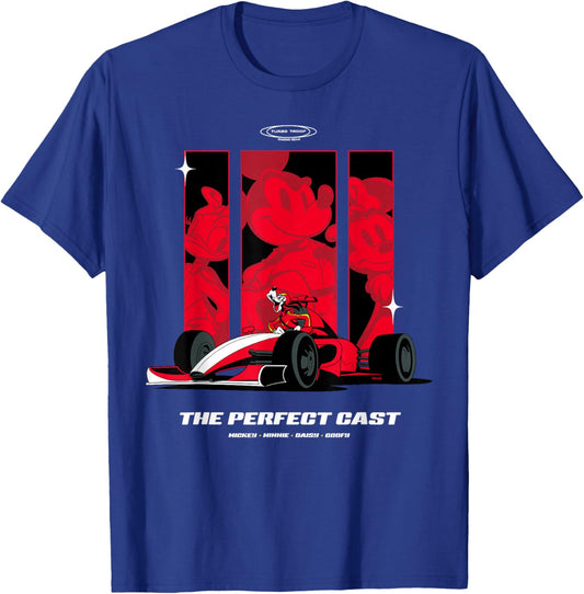 Disney Racing Goofy & Friends The Perfect Cast Turbo Troop T-Shirt - T-Shirt | Royal