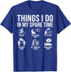 Things I Do in My Spare Time Bicycle Cycling Lover T-Shirt - T-Shirt | Royal