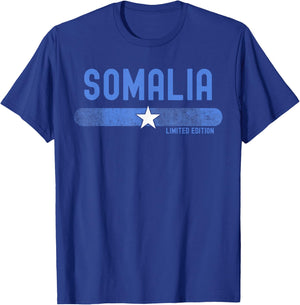 Somalia Flag | Men Women Kids | Patriotic Somali T-Shirt - T-Shirt | Royal