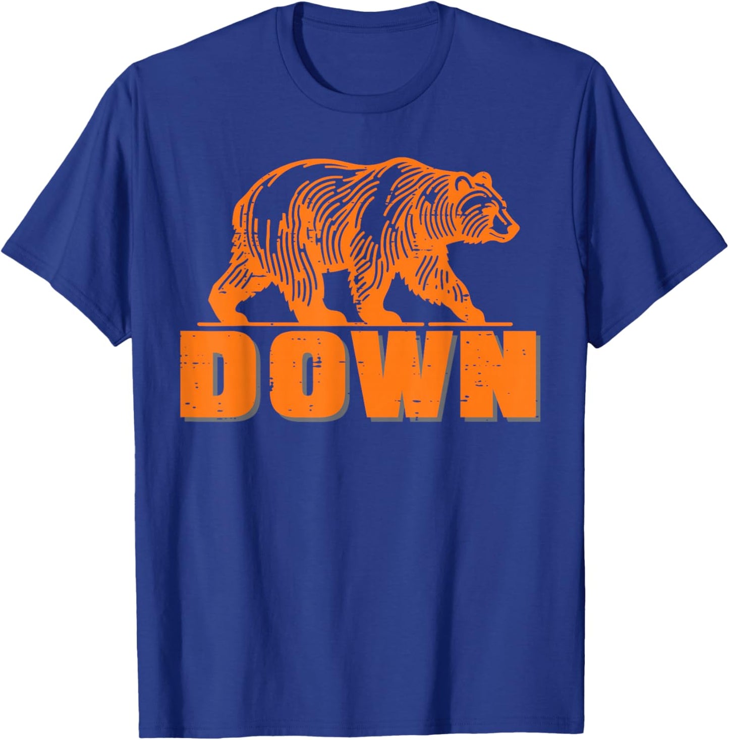 Bear Down Women Kids Boys Girls Youth Men Teen T-Shirt - T-Shirt | Royal