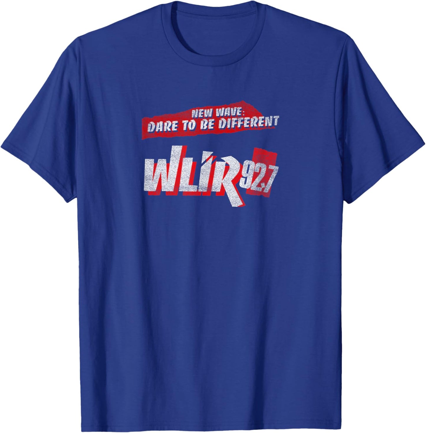 Vintage Radio 80s 90s Basic White Wlir Red Text Retro Music T-Shirt - T-Shirt | Royal