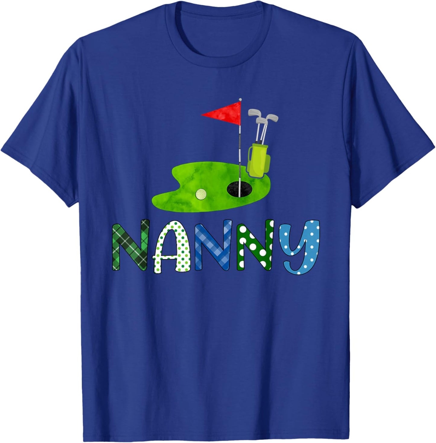 Nanny Golf Sport Matching Family Golf Lover T-Shirt - T-Shirt | Royal