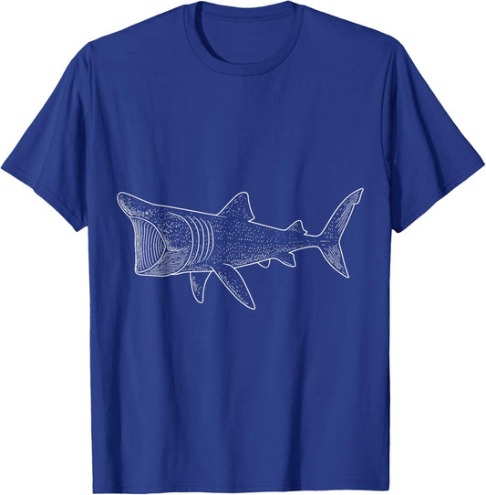 Basking Shark Illustration Shark Lover T-Shirt - T-Shirt | Royal