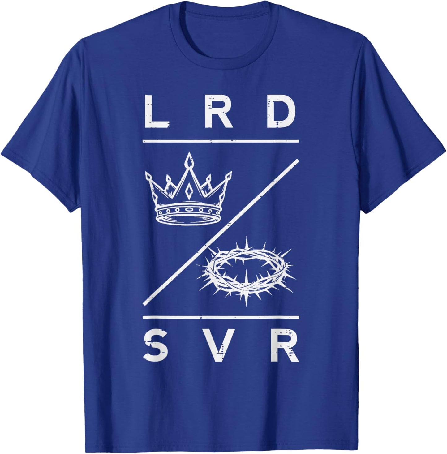 Lord Saviour Crown Christian God Jesus Bible Men Women Kids T-Shirt - T-Shirt | Royal