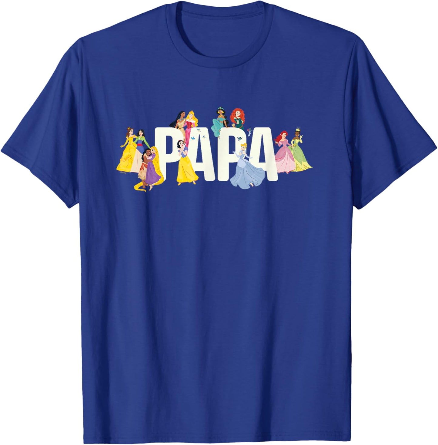 Disney Princess Squad Papa Family Trip Vacation Reunion T-Shirt - T-Shirt | Royal